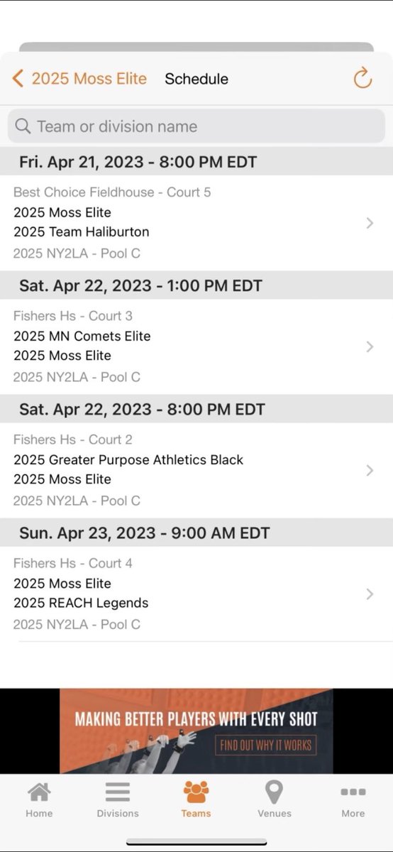 My schedule this weekend in indy for the spring extravaganza! #collegecoaches