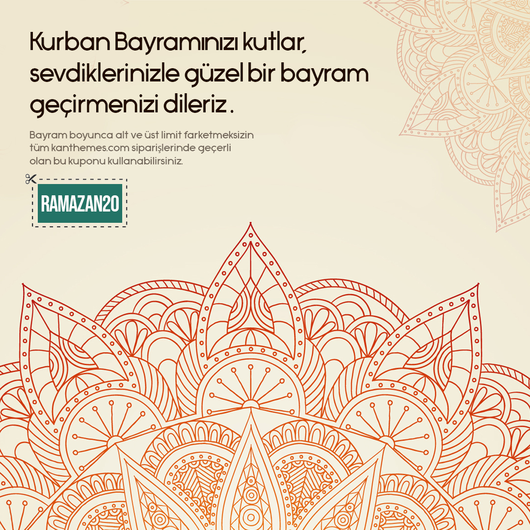 kanthemes's tweet photo. Ramazan Bayramınız kutlu olsun! Bu özel günlerde sizlere özel bir indirim kampanyası sunuyoruz. 🎉RAMAZAN20 kupon kodu ile yaptığınız alışverişlerde %20 indirimden yararlanabilirsiniz.

Fırsatı kaçırmayın, hemen sitemize göz atın!

📶 https://t.co/1ncHOKRkhn

#wordpress https://t.co/0D9MOqWQ8U