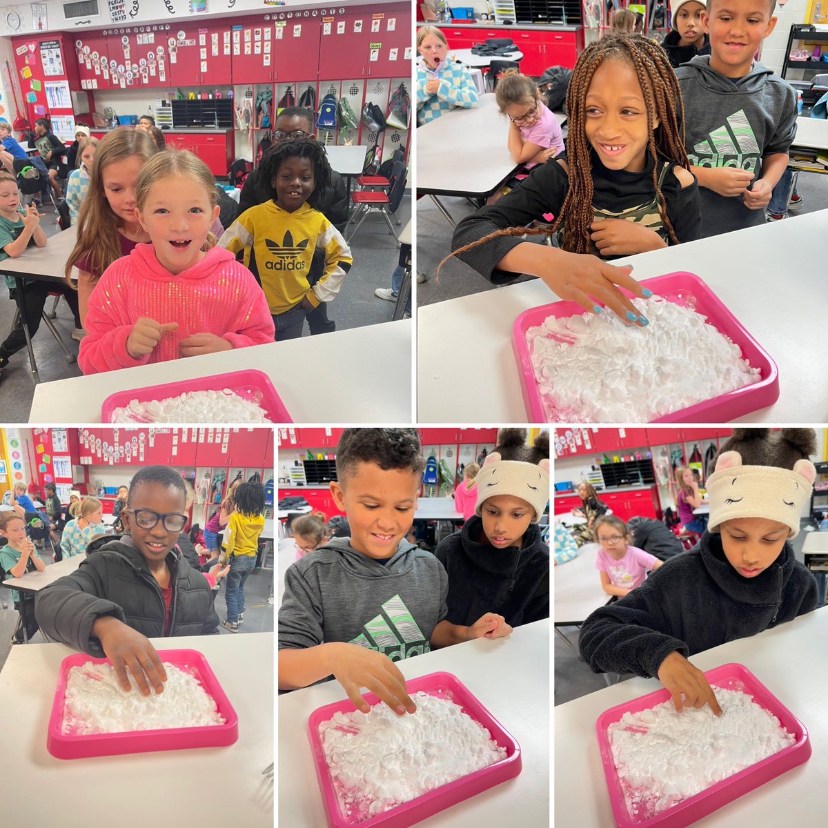 Wallace2ndgrd's tweet photo. Exploring different substancesโ properties and how they interact! ๐ฉโ๐ฌ๐งโ๐ฌ #STEAM #ElementaryEngineers
#LearningtoLead #GrowingTogether
@TCBOE_LES https://t.co/O8PbqwvV80