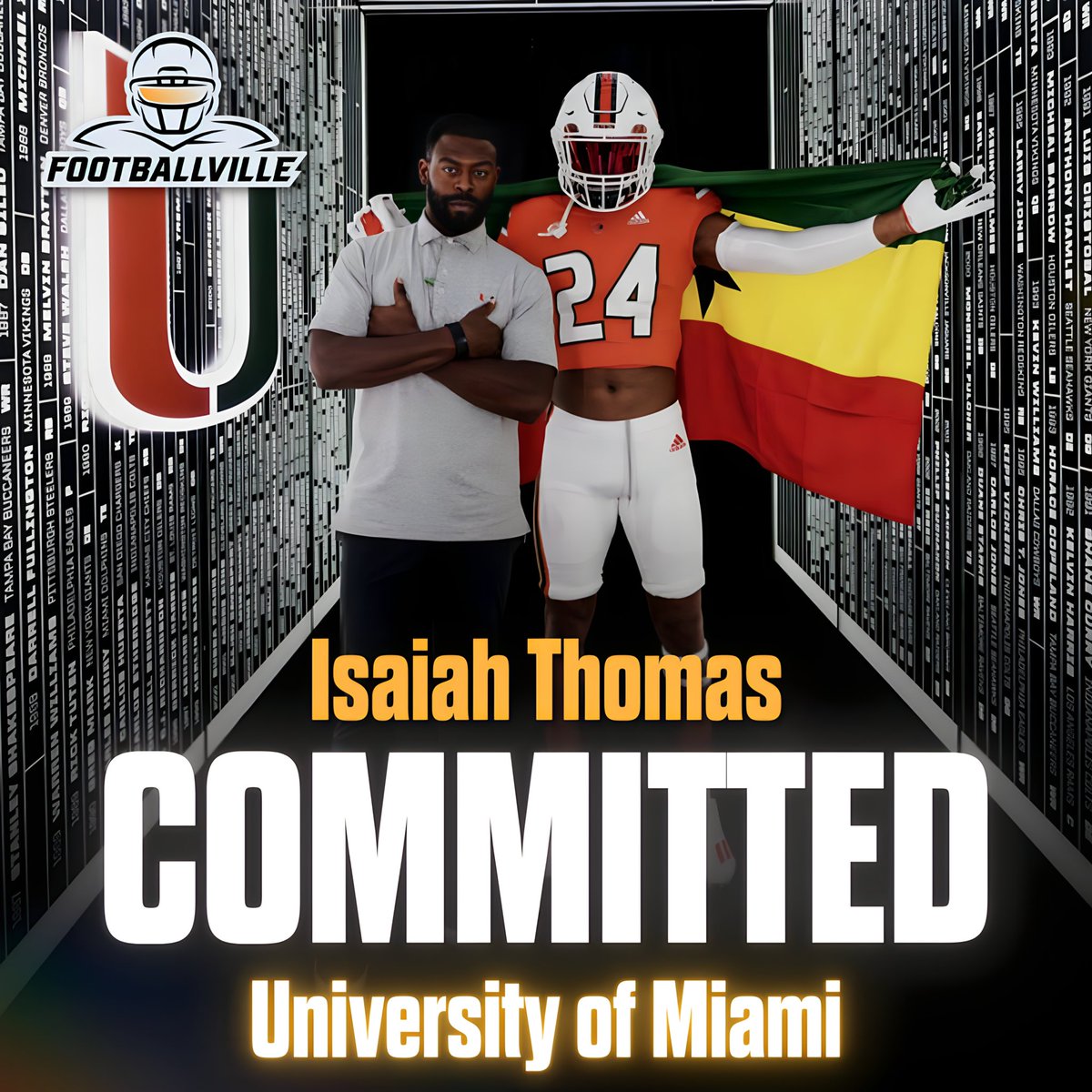 FBVFlorida's tweet photo. The canes land 4⭐️ S ‘24 Isaiah Thomas! https://t.co/yxYel74zXZ