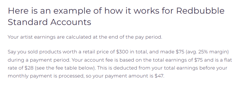 neomeruru's tweet photo. What the absolute fuck, Redbubble. This account fee is ROBBERY. https://t.co/5oWW63K8JX