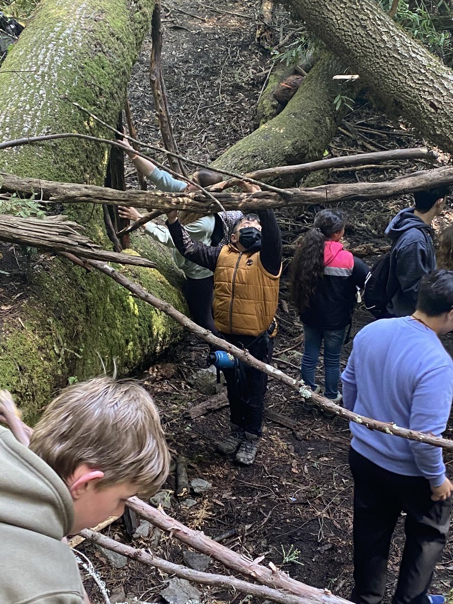 Building huts in survival! <a href="/pennpanthers/">Penngrove Elementary</a>