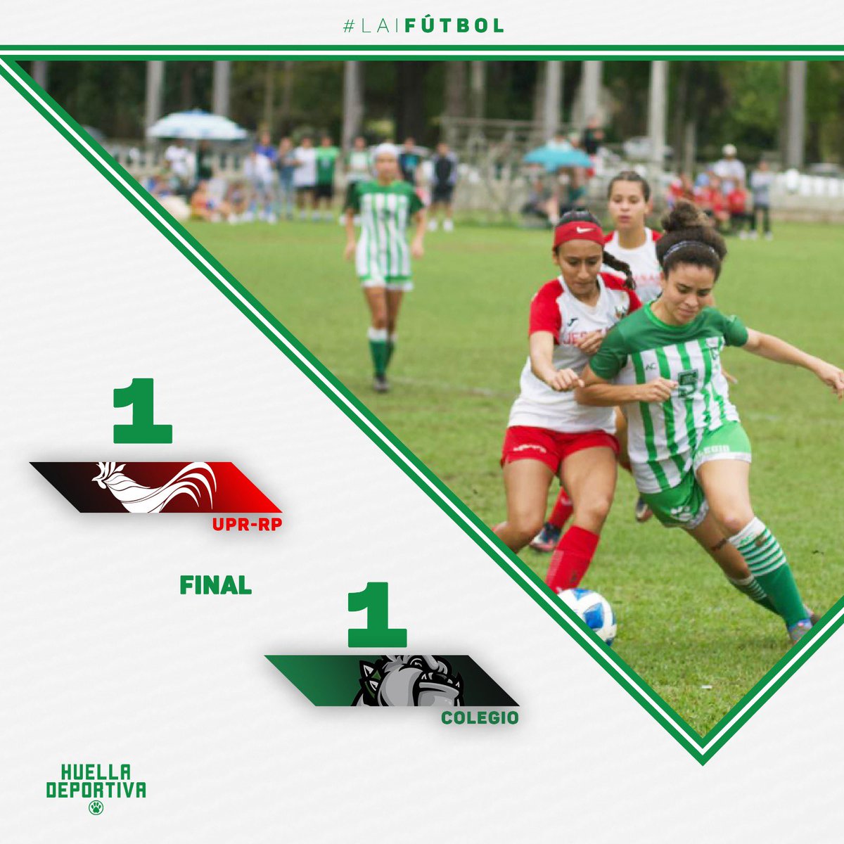 ¡PARA LA FINAL! 🔥

Las Juanas de la <a href="/uprm/">RUM/UPRM</a> ponchan su boleto para la final tras vencer por puntuación global 5-2 a las Jerezanas de la <a href="/uprrp/">UPR Río Piedras</a> en el #LAIFútbol⚽️. 

#dejatuhuellarum #justasencasa
