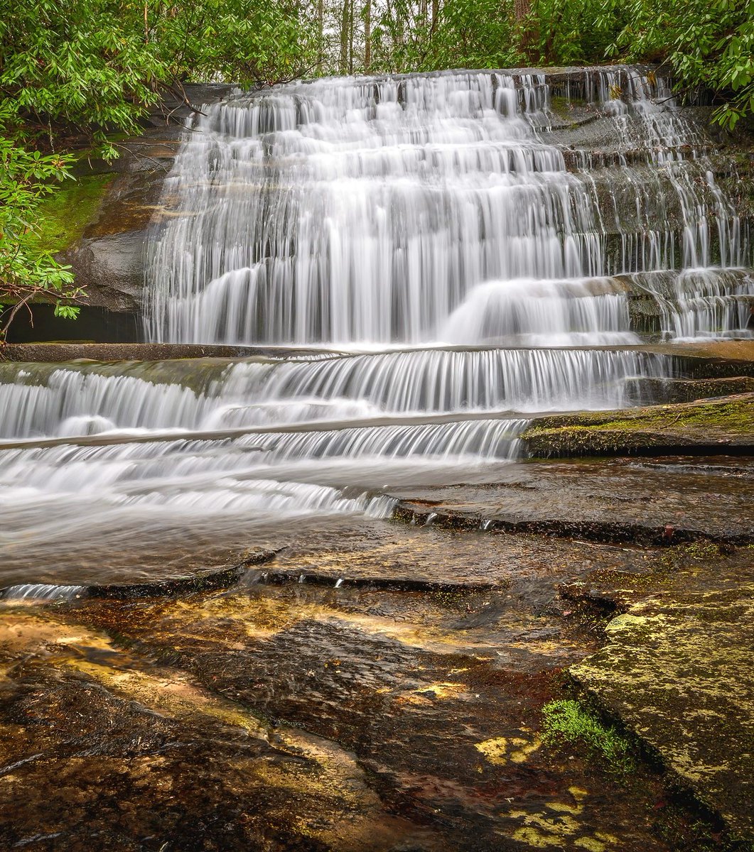 Waterfall on Grogan Creek in Pisgah National Forest, NC, US