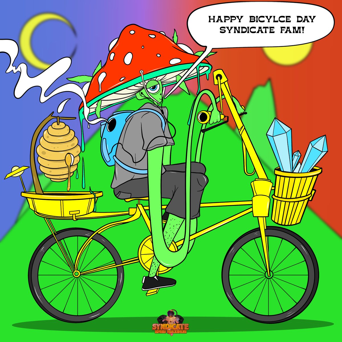 Happy Bicycle Day Syndicate Family 🖤