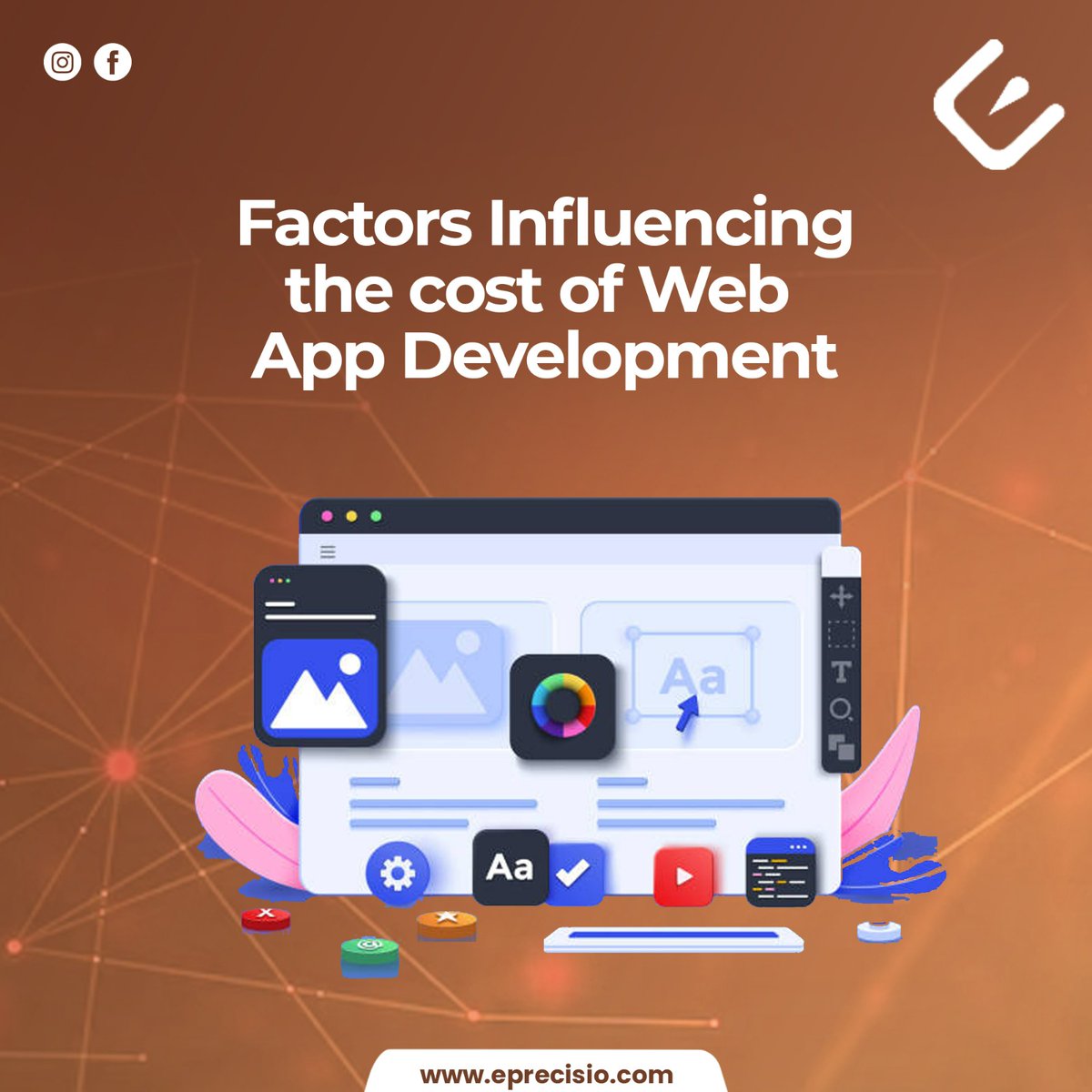 eprecisiotech's tweet photo. Developing a web app can be a complex process, and the cost is often a concern. 

Before diving into web app development, it's important to consider the factors that can affect the project's cost. 💸 https://t.co/tltWL5ihvP