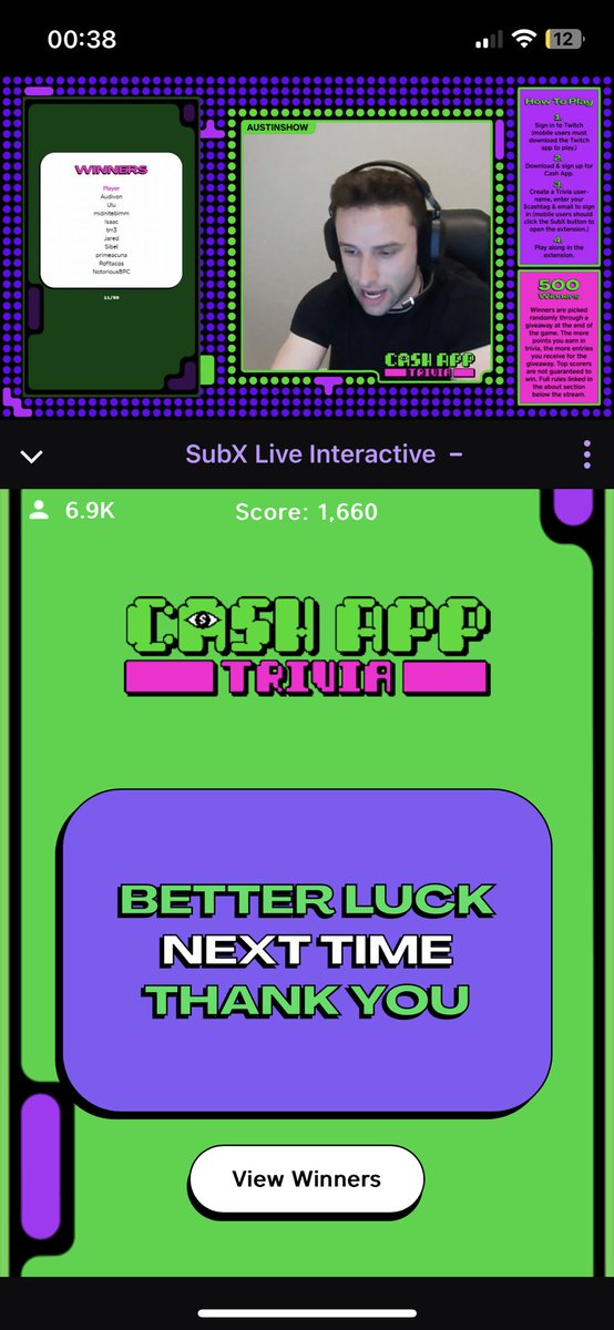 3 questions right, don’t great 🥴🤣🤣 
#cashapptrivia £Dunnyy97