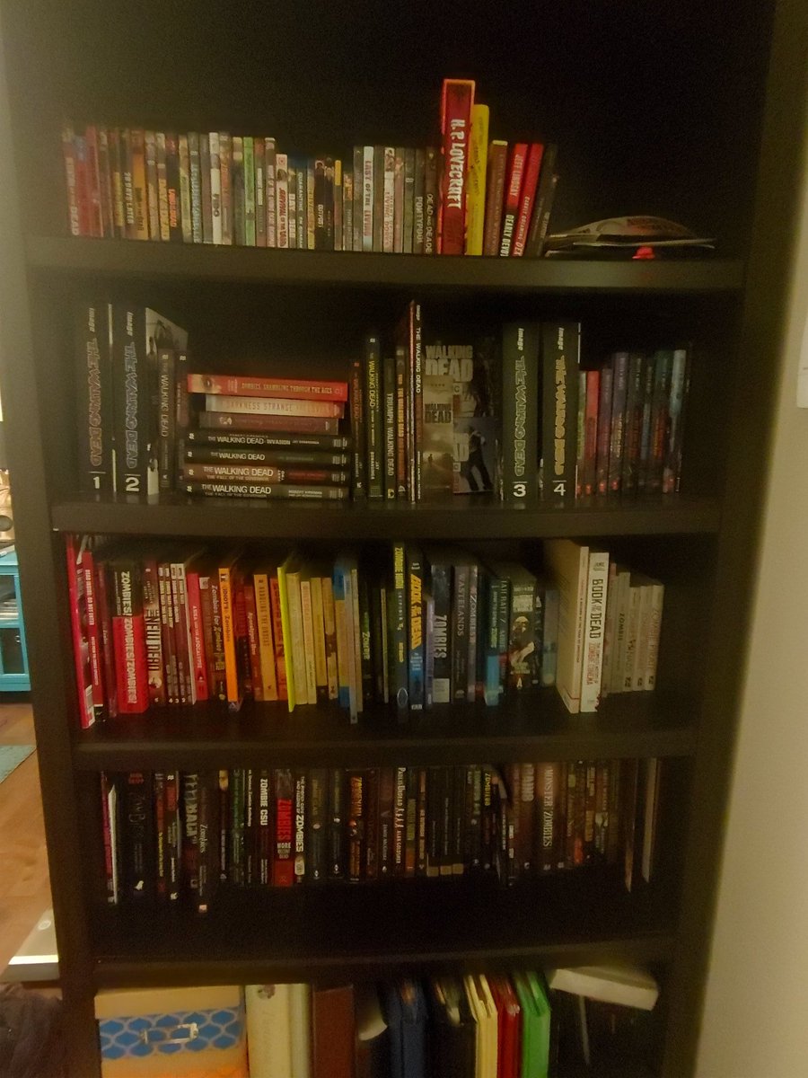 zombemunky's tweet photo. Omg @ZombiesPodcast @RMurphy @BusyZombieLord  I'm still listening to past episodes and I'm on #82 and look what I have in my book collection!?! 🤯 https://t.co/JwwuGdl1VC