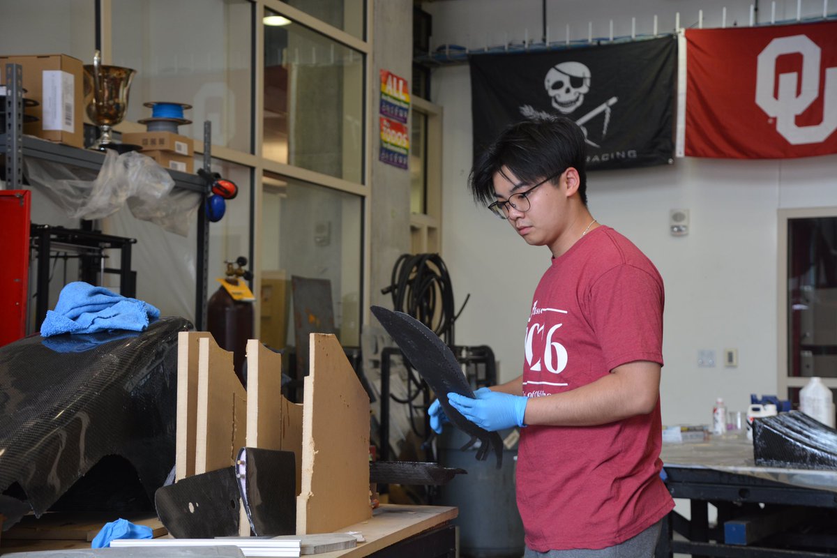 OU_FSAE's tweet photo. Gearing up for competition, see you soon Michigan 🏎️💨 https://t.co/hrQ1cHn1d6