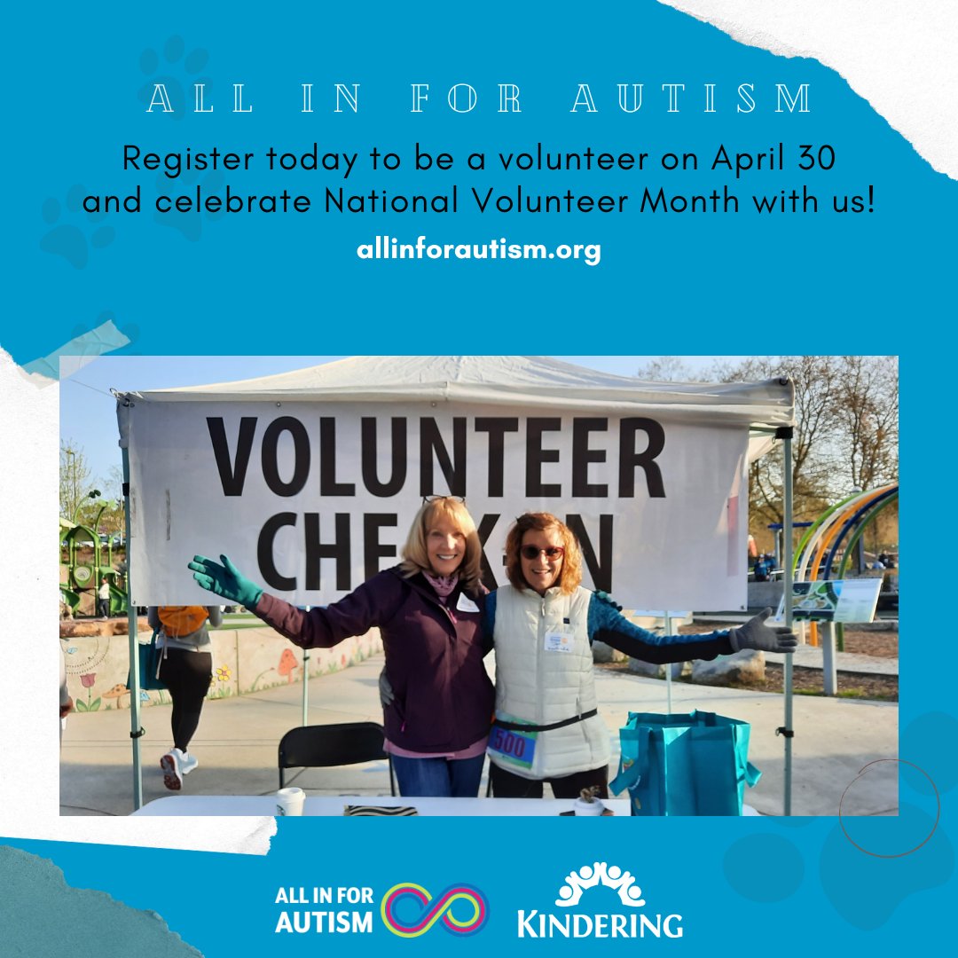 KinderingCenter's tweet photo. On National Volunteer Month, we appreciate all of you who signed up to support us for #AllInForAutism hosted by Bellevue Breakfast Rotary Club on April 30!
If you haven't signed up yet, please visit https://t.co/B0b9Rx2cVG and become a volunteer! ✨
#AutismAcceptanceMonth https://t.co/IYr4g38ZGA
