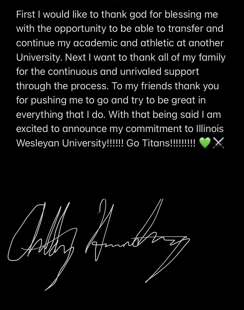 ahern2021's tweet photo. 100% COMMITTED @IWUTitanFball https://t.co/LEXlQIZt4S