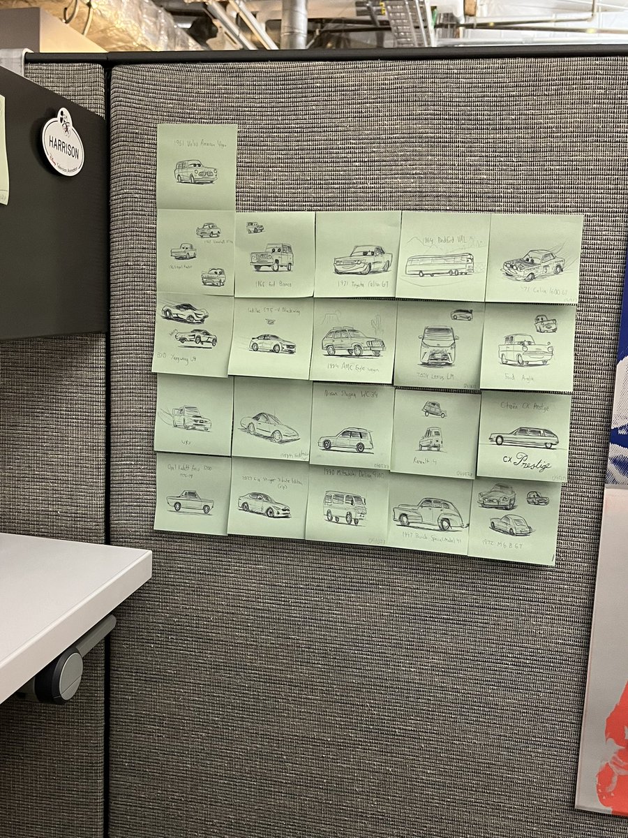What cars should I add to my car wall at work?
