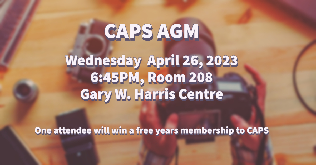 AGM time again! Hoping to see most members attend and that we can establish a quorum. Agenda can be seen on the CAPS website homepage as well as in the 2022/23 meeting agendas page
