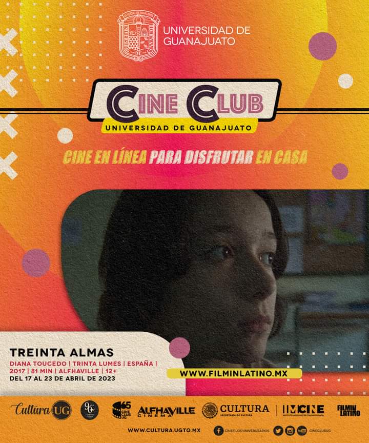 #CulturaUG 

Cine en línea para disfrutar en casa🍿de <a href="/cineclubug/">Cine Club UG</a> en su #65Aniversario te invita a ver el filme 🎥 Treinta almas

Del ciclo🎬 𝑰𝒎𝒂𝒈𝒊𝒏𝒂𝒄𝒊𝒐́𝒏, 𝒏𝒊𝒏̃𝒆𝒛 𝒚 𝒂𝒗𝒆𝒏𝒕𝒖𝒓𝒂𝒔 🎬 en línea vía FilminLatino 

📅Hasta 23 de abril
👉cultura.ugto.mx