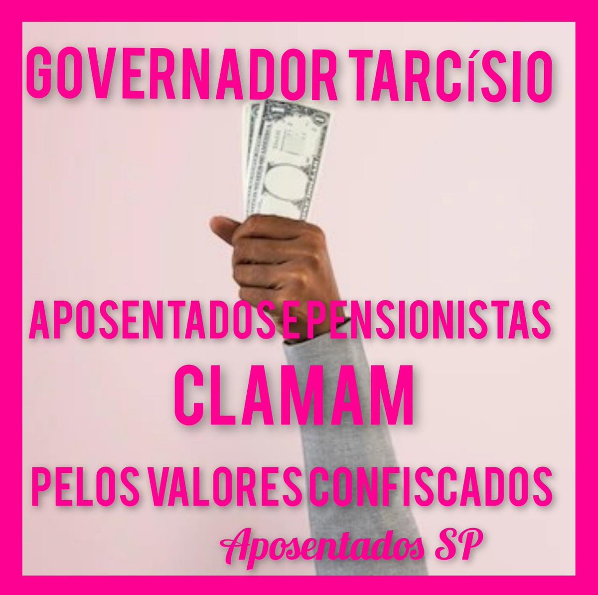 ProfessoraIndi2's tweet photo. Aposentados e pensionistas clamam por justiça.
@tarcisiogdf
@AssembleiaSP
#TarcisioAutorizeDevolucao https://t.co/6KAji8tMdS