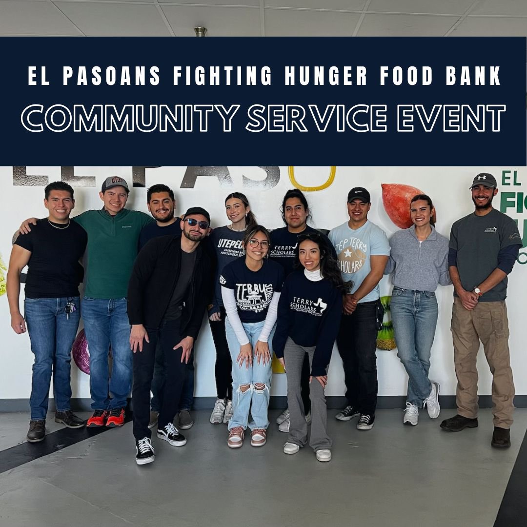 SWTerryAlumni's tweet image. Today we are looking back at our March community service event at El Pasoans Fighting Hunger Food Bank. We teamed up with the UTEP Terry Scholars Student Organization (@utepterryscholars) to put together 1,100 boxes for seniors in El Paso. Thank you all who attended!
