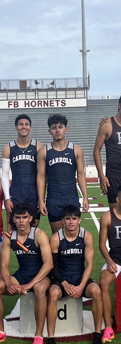 Regional Bound! Our Carroll boys 4X4 Relay qualified themselves for regionals this afternoon! Super proud of you guys! #TPND <a href="/Arredondo_CHS/">Robert M. Arredondo</a> <a href="/CNeatherlin/">Cal Neatherlin</a> <a href="/CoachAcosta1/">chacosta</a> <a href="/CoachGarcia_51/">Tommy Garcia</a> <a href="/MaryCarrollHigh/">Mary Carroll High School</a> <a href="/CCISD/">CCISD</a>