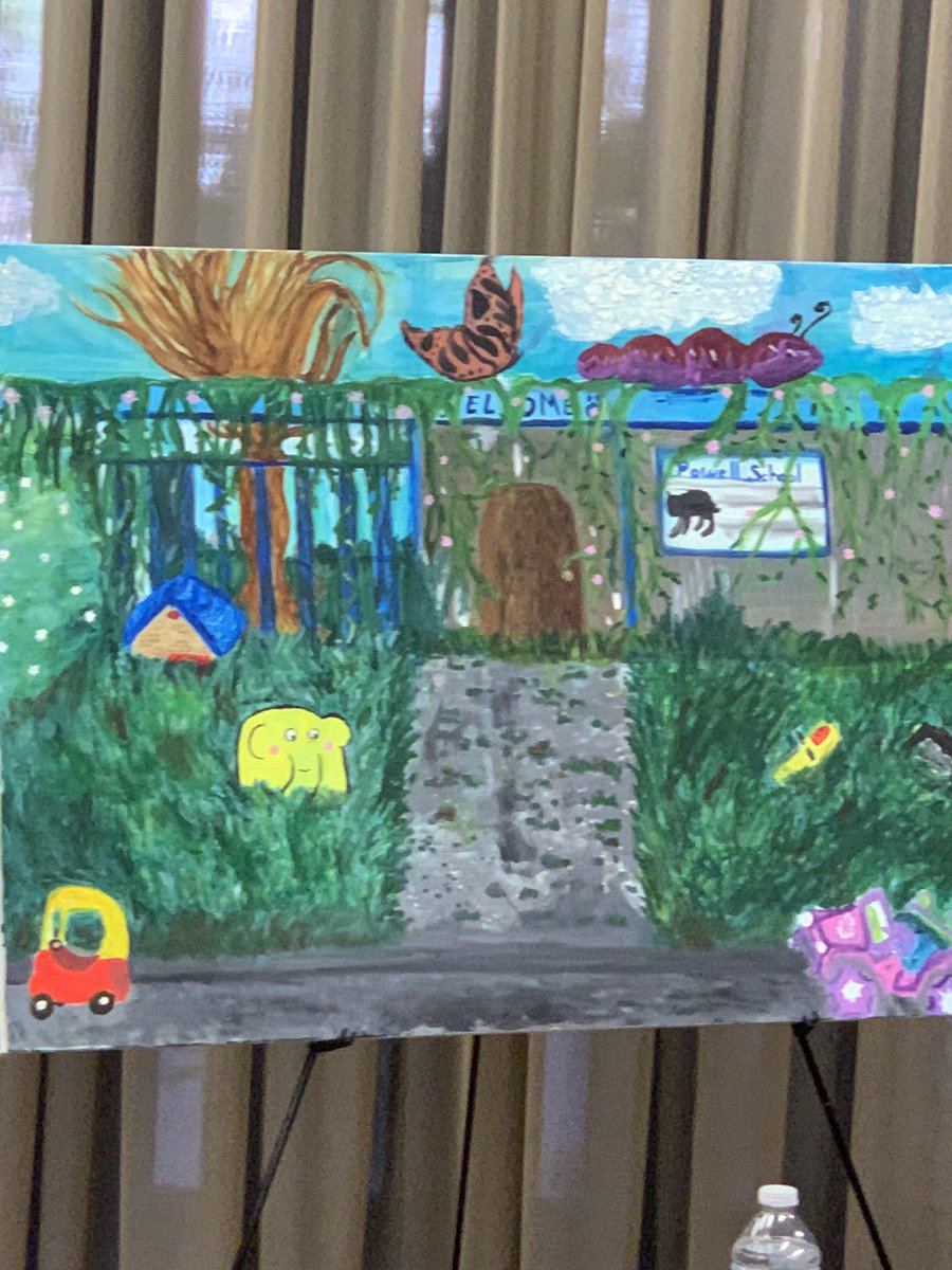 FarbThink's tweet photo. Bruins Belong. Jasmine Martinez. Artist. Painting. #family #diasporas #home #Azuza painting entitled “Homesick”  @UCLALibrary #dissporas https://t.co/rwElXjJaQq