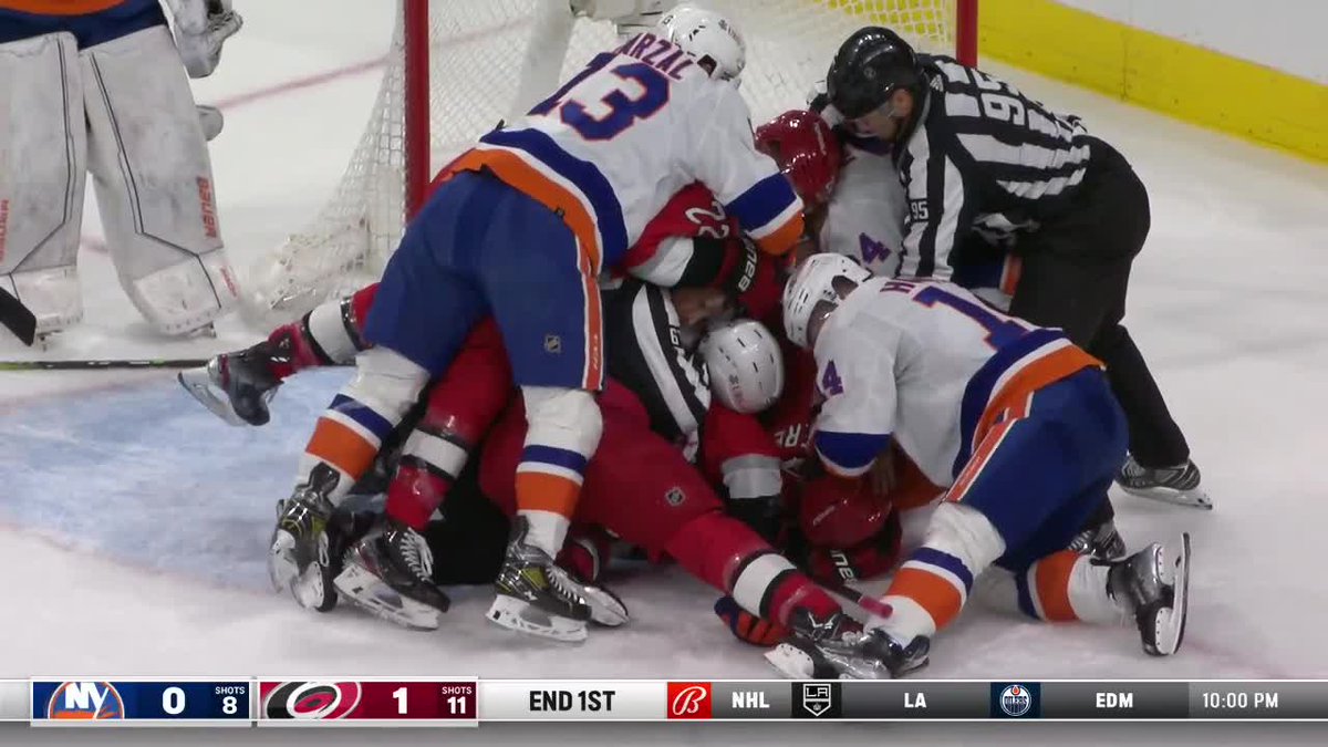 Canes's tweet photo. The result when you tell Long Islanders "easy on the hair gel" https://t.co/gYqZ3WN8xq