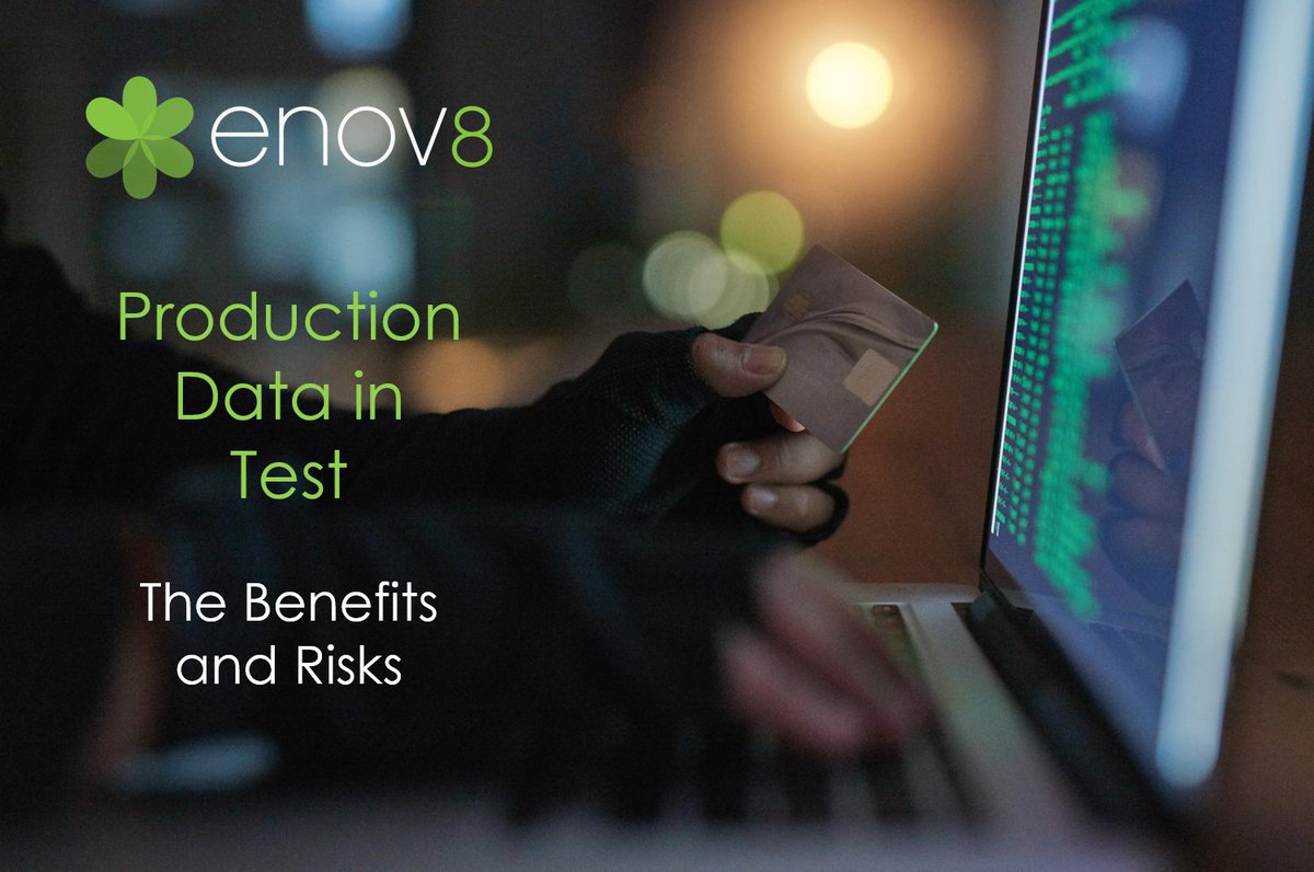 enov8inc's tweet photo. Discover the benefits, risks, and best practices for using real-world data to improve accuracy and realism. Protect your organization and customers by using production data responsibly. #softwaretesting #testdata #testdatamanagement #datasecurity https://t.co/ludo6dJftp https://t.co/eLwh3QxPhV