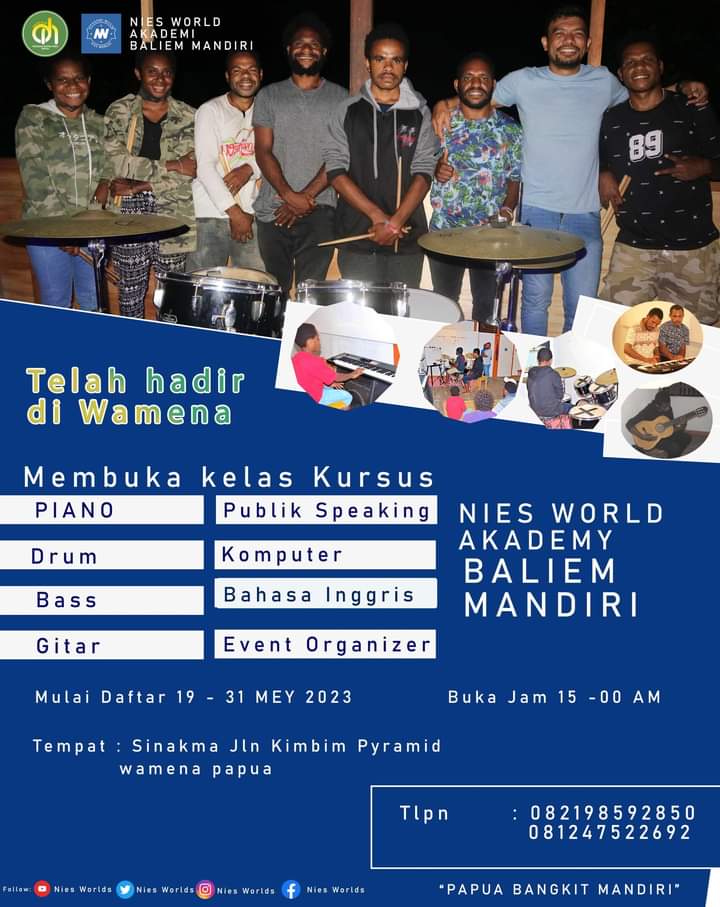 Tabuni7's tweet photo. Kami terus Mencoba di Wamena Nies World Academy Cabang Wamena Mebuka kesempatan Buat adik adik Yang Mau kembangkan skill Ayo gabung Daftarkan diri https://t.co/SEasizTW9Y