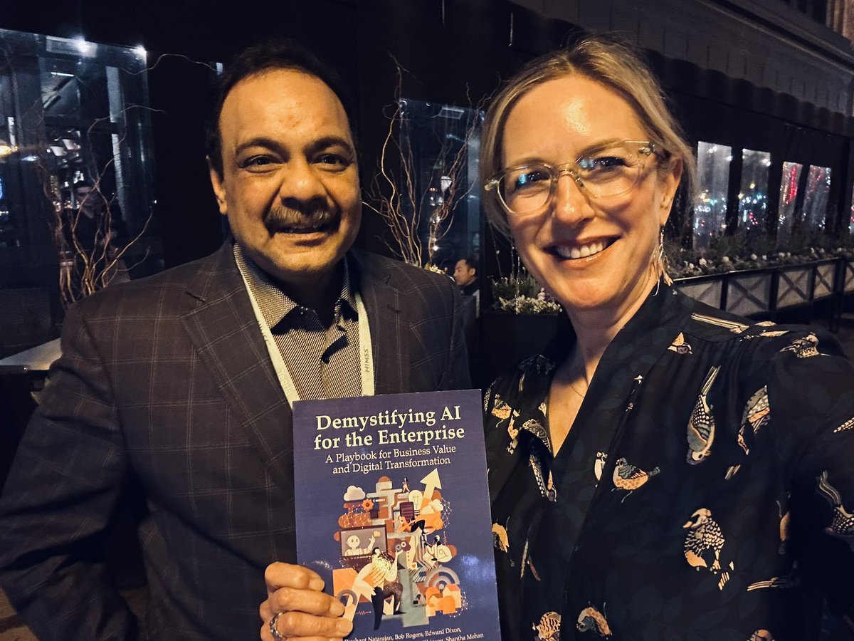 's tweet image. Honored to meet @natarpr and work together to #demystifyai together #healthcareai #PrecisionMedicine