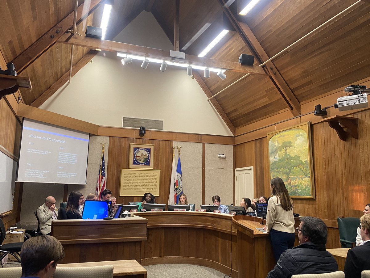 Student Government Day! Special thanks to the City of Carmel-by-the-Sea for hosting our CHS students.