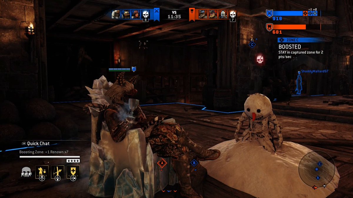 MrGramGram's tweet photo. One victim of the spirt of the snow #FORHONORStandardEdition #XboxShare https://t.co/1vvdJSrlXI
