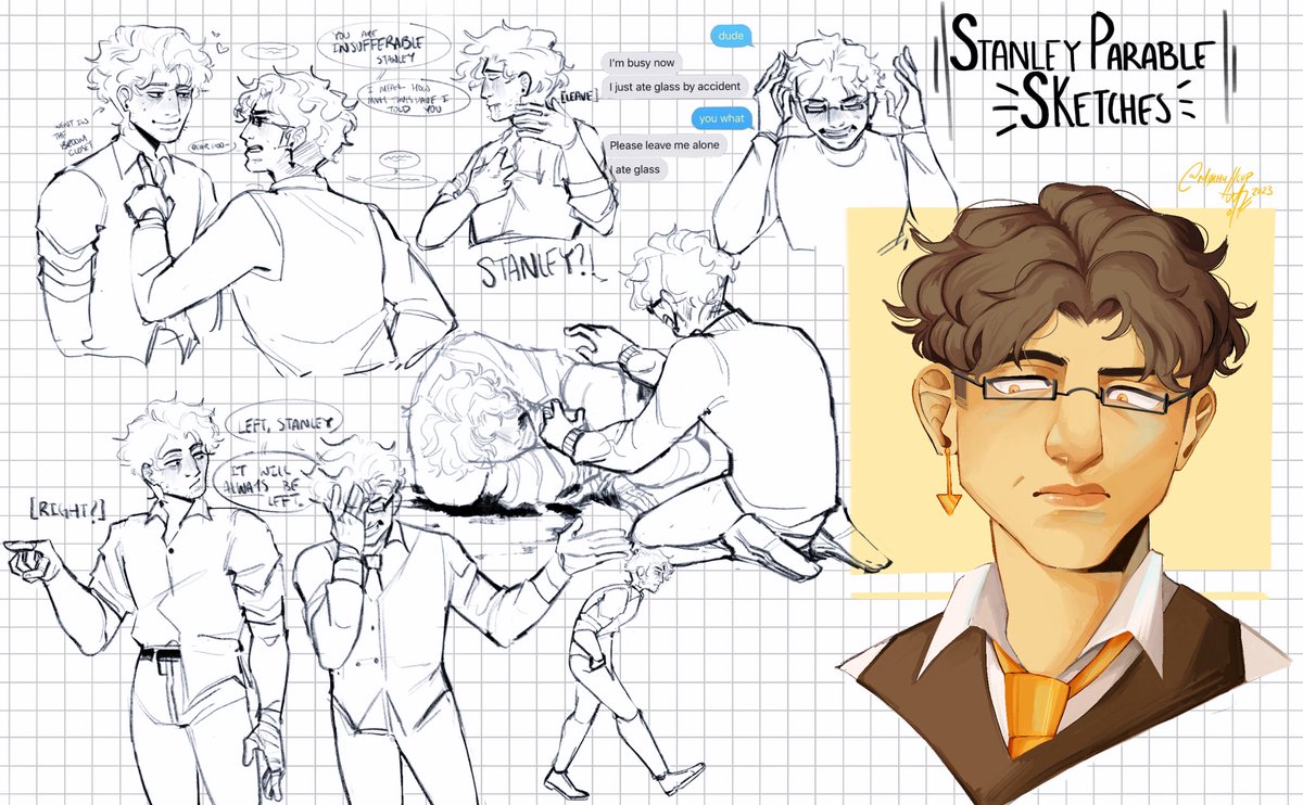 M0ch4Cup's tweet image. Some Stanley parable sketches! Plus a little render of Narrator 

#stanarrator #tsp #TheStanleyParable #thestanleyparablefanart #thestanleyparableultradeluxe #tspnarrator #Stanley