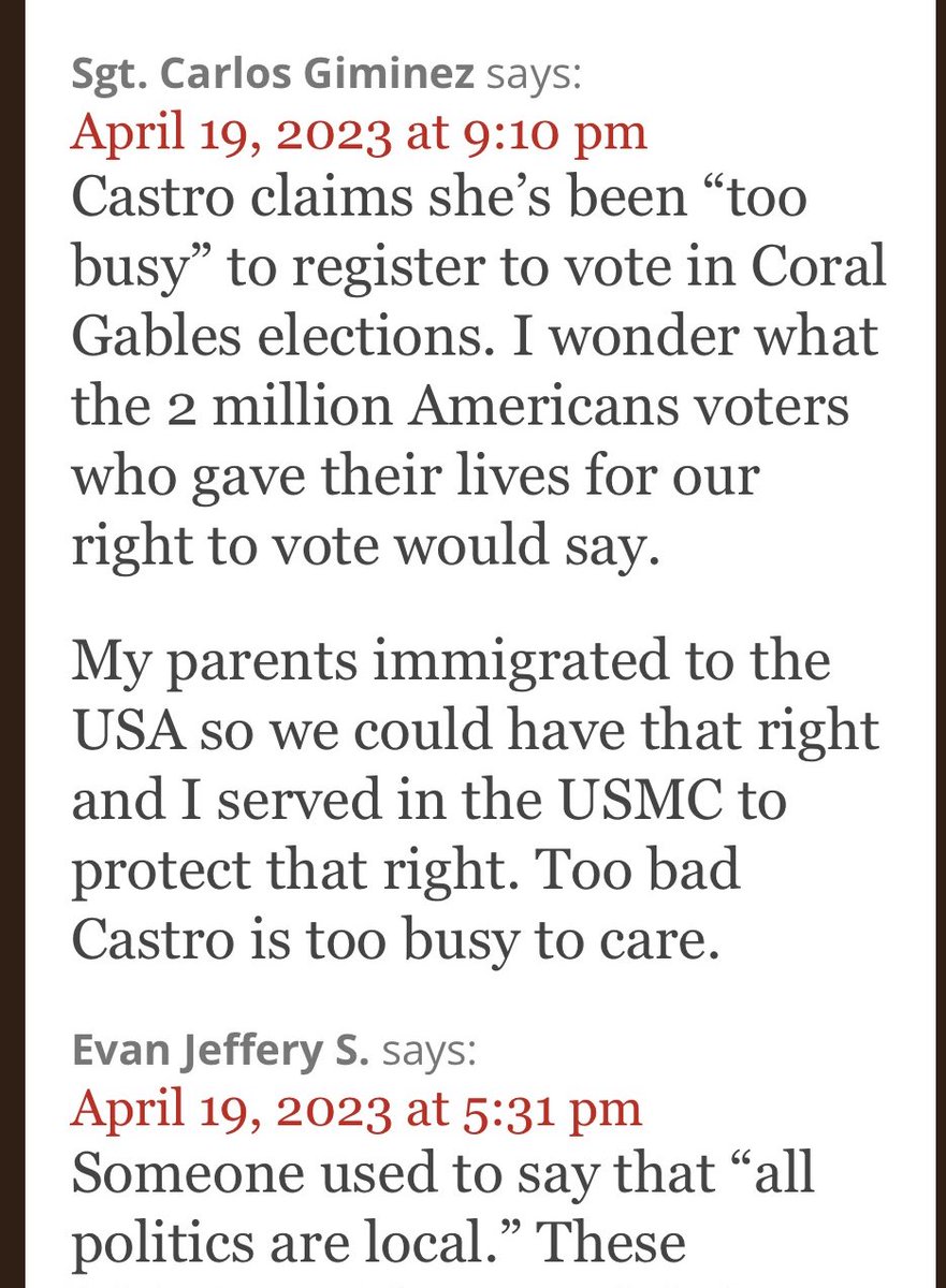 <a href="/Fla_Pol/">Florida Politics</a> <a href="/CityCoralGables/">City of Coral Gables</a> @melissa4gables <a href="/JesseScheckner/">Jesse Scheckner</a>