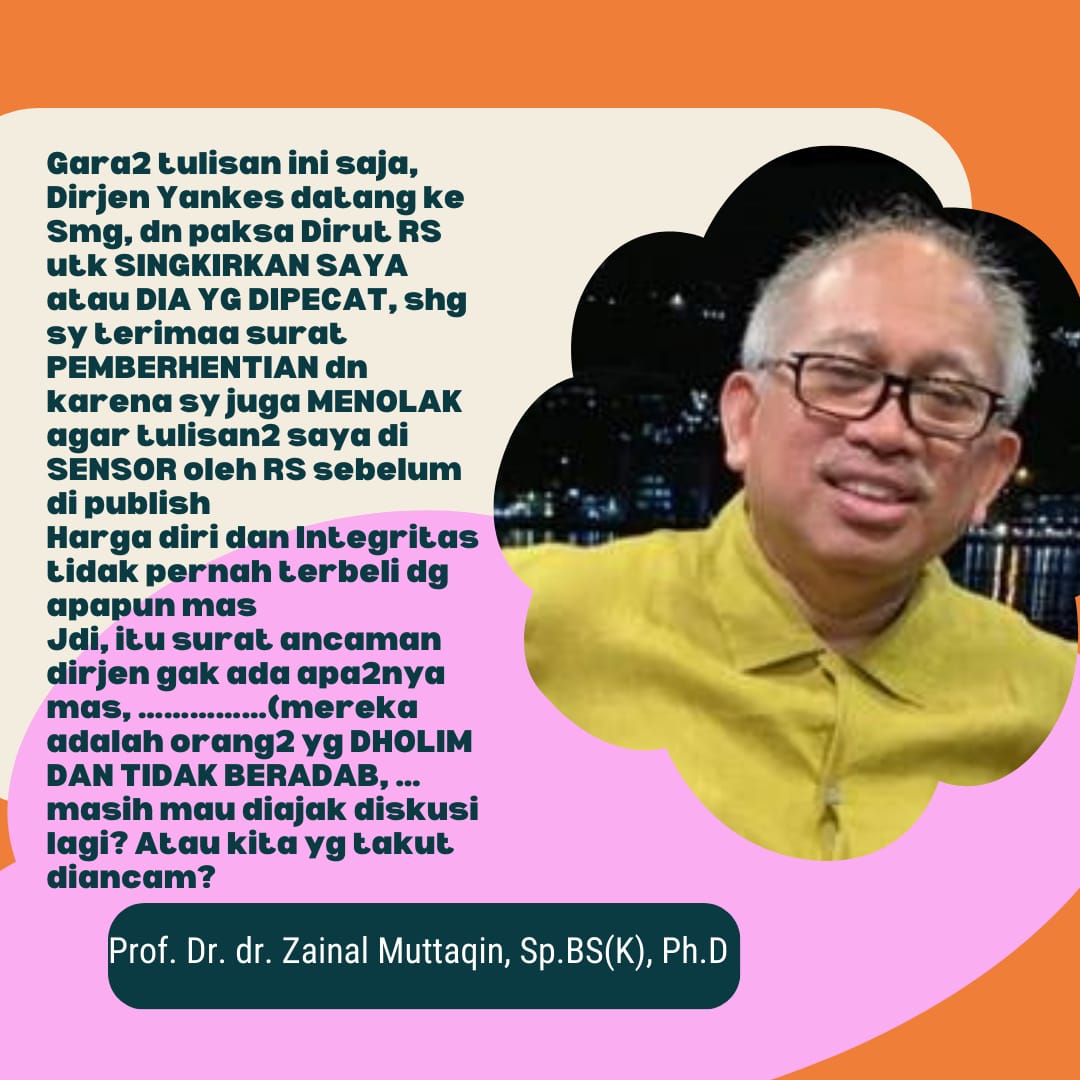Negeri ini tidak anti kritik , hanya senang menunjukan superioritas. Sangat ironis negara  membutuhkan dokter dan sekaligus menghilangkan dokter