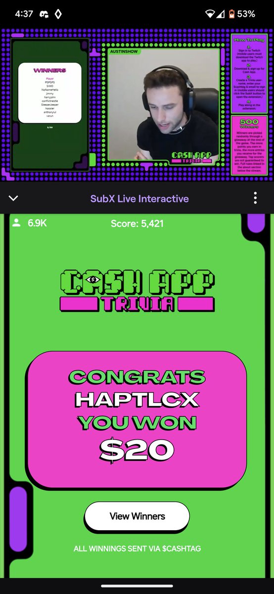 HAPTlCx's tweet photo. @CashApp Hey @CashApp I won money but haven't received it yet, does it take time to get sent or what? https://t.co/FWpXohOfKk