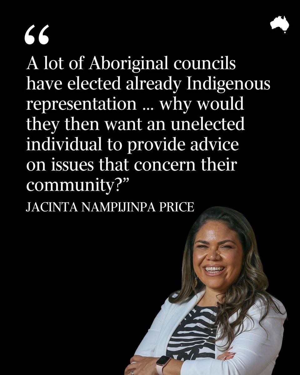 australian's tweet photo. Jacinta Nampijinpa Price says Queensland’s large Indigenous population could be key to carrying the state to a No vote in the voice to parliament referendum: https://t.co/hVIplwDt1r https://t.co/jnyE0BCQ5Q