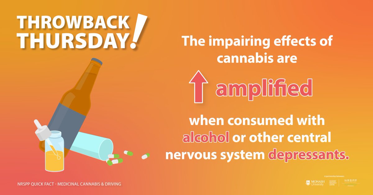 Recent meta-data suggests that cannabis-positive drivers are between 1.1-1.4 times more likely to be involved in a crash than sober drivers, similar to the crash risk associated with low-dose alcohol. 
#medicinalcanabis #crashrisk #roadsafety