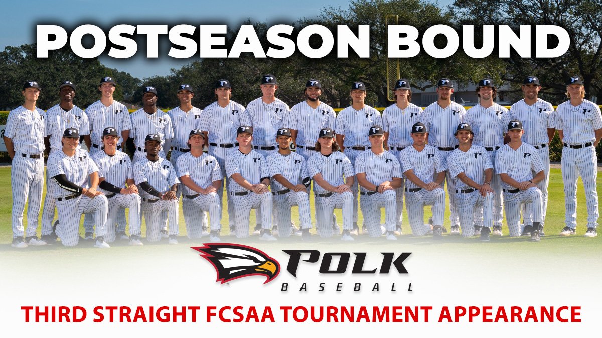 For the third straight season, Polk State Baseball is bound for the FCSAA Tournament! Congratulations to our Eagles!