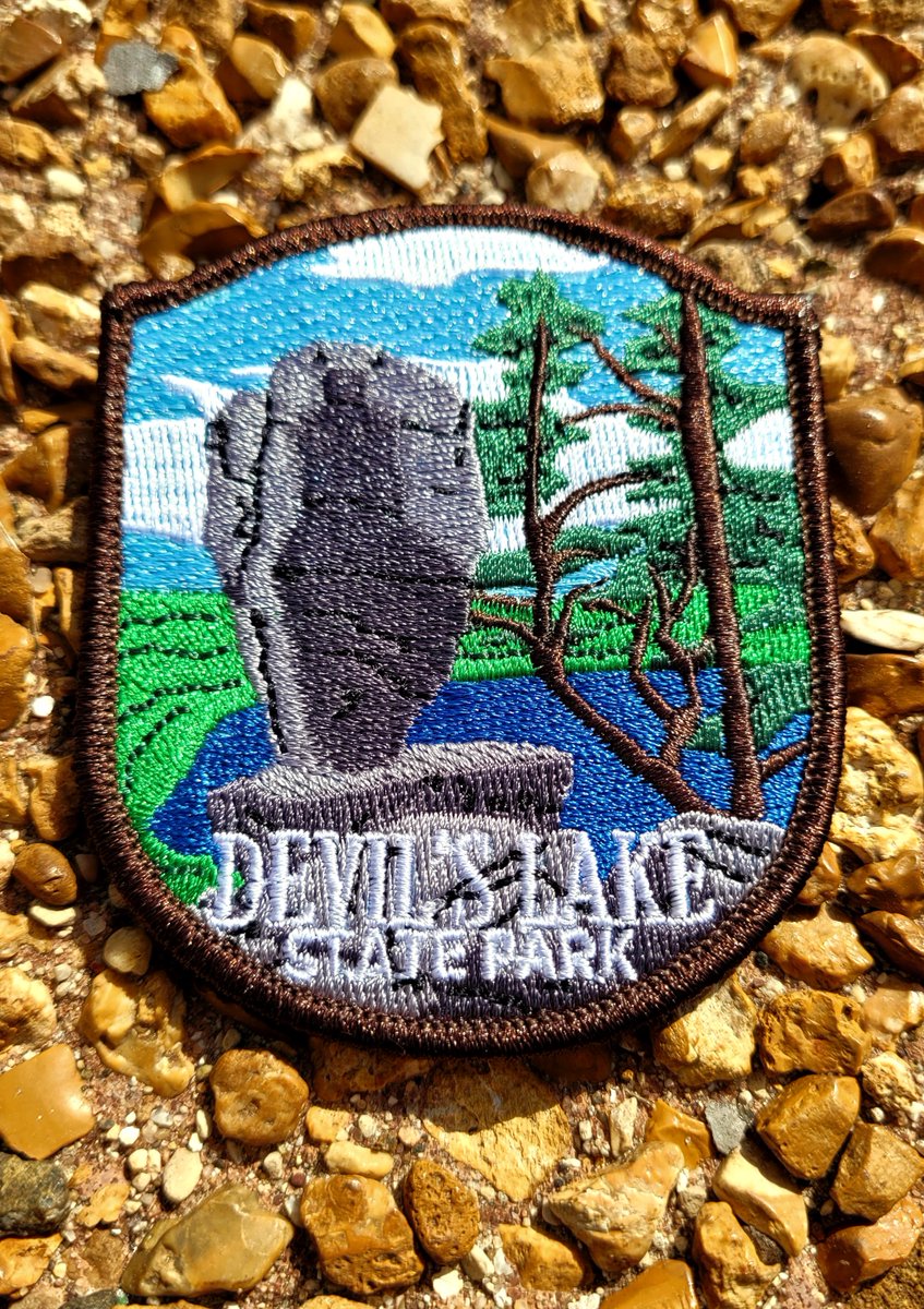 devilslakewi's tweet photo. Now available in store Balanced Rock Devil's Lake State Park Collector's Edition patch.
#friendssouvenir  

Visit our website https://t.co/l3I4AOjgds to purchase online or stop at the Friends Store inside the Visitor's Center at the Park. https://t.co/r3bKvKxY0q