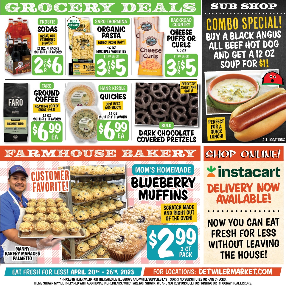 We've got some great deals for you in every department this week! #eatfreshforless