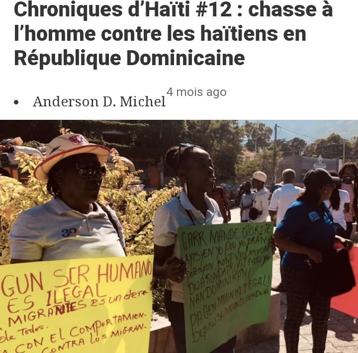 JB050496's tweet photo. Rien que pour une liste merdique,on oublie les agissements racistes et discriminatoires de la RD🇩🇴 à l'égard de nos compatriotes Haïtiens résidant là-bas.
C'est décevant de voir certains <<journalistes>> vénèrent Luis Abinader,comme quoi son intention c'est d'aider Haïti. Poutan! https://t.co/FJAIXW7A2Z