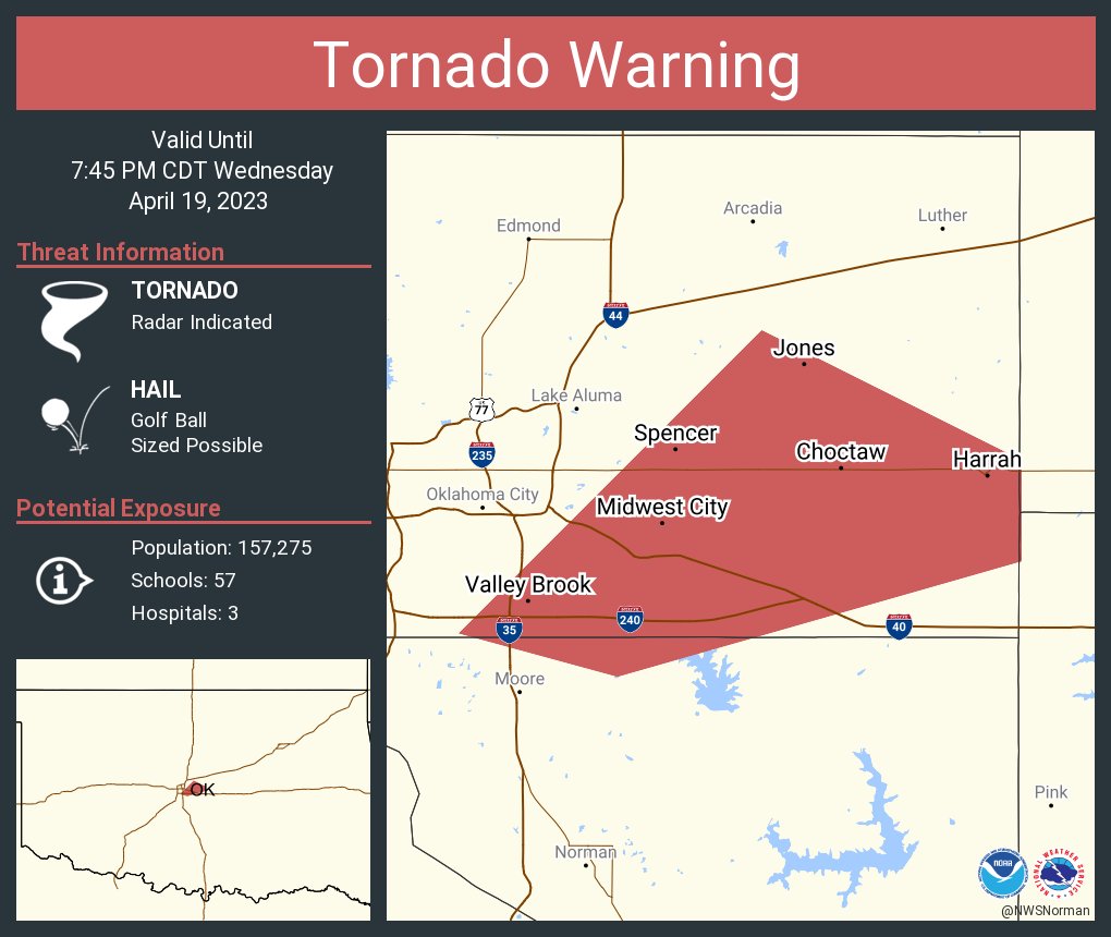 Oklahoma Tornadoes 🌪️ on Twitter "NWStornado Don't have a view, but