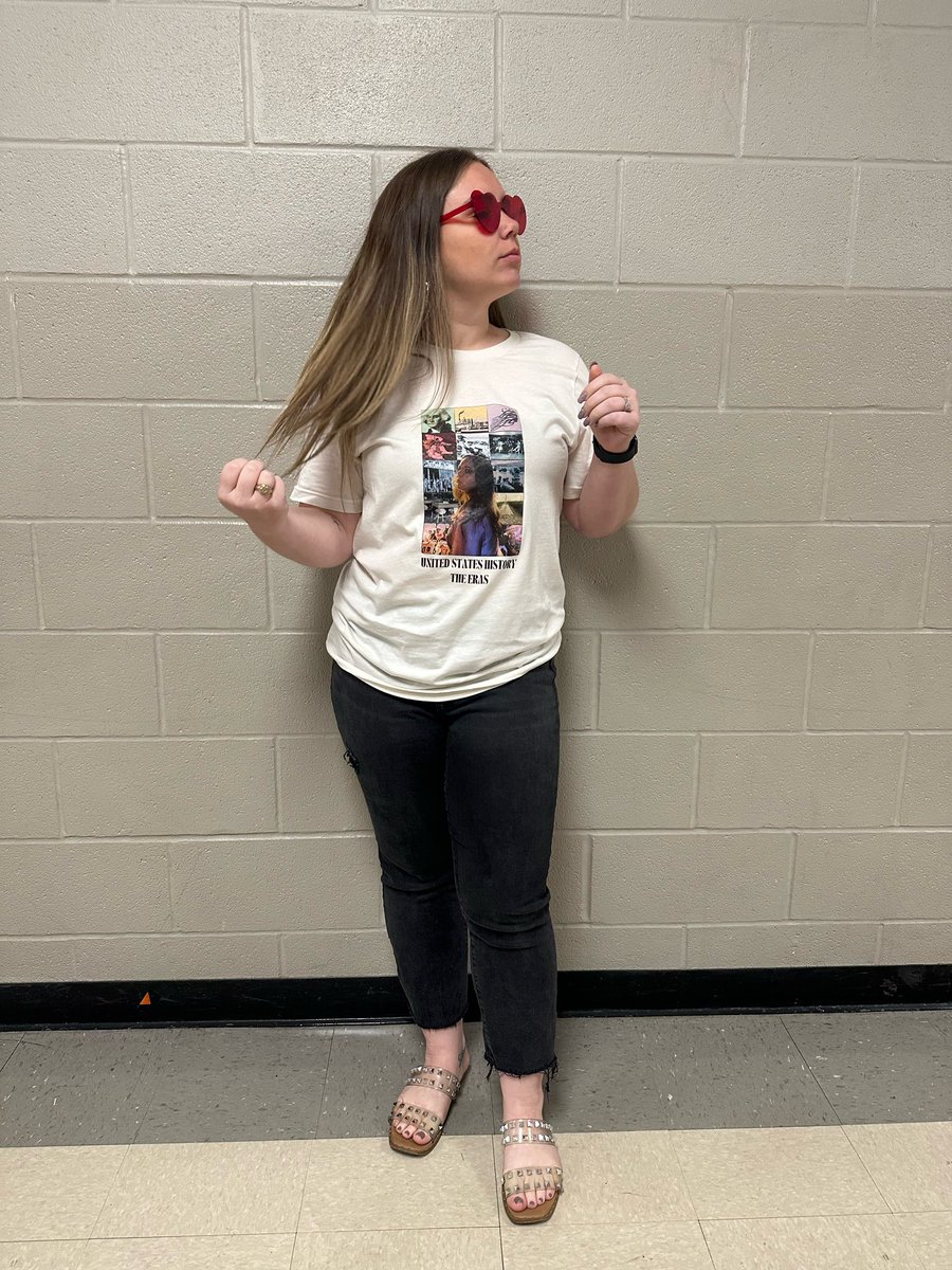 TeachYoSelf_16's tweet photo. Did we make Taylor Swift inspired shirts to get our students excited for STAAR? Yes. Did they laugh at us? Also yes. #TSErasTour #BigReputation https://t.co/BPlhZAT98S