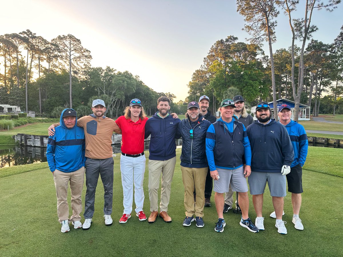 Had a blast golfing&chilling w/the Agronomy team @Harbour_Town @RBC_Heritage can’t thank y’all enough.Just a bunch of good dudes who love to grow badass grass.Special thanks to MG & JFF 4 everything, @sentell_brook @SeaPinesResort appreciate y’all @BlandCooper @Mullistides 🙏🐉✌️