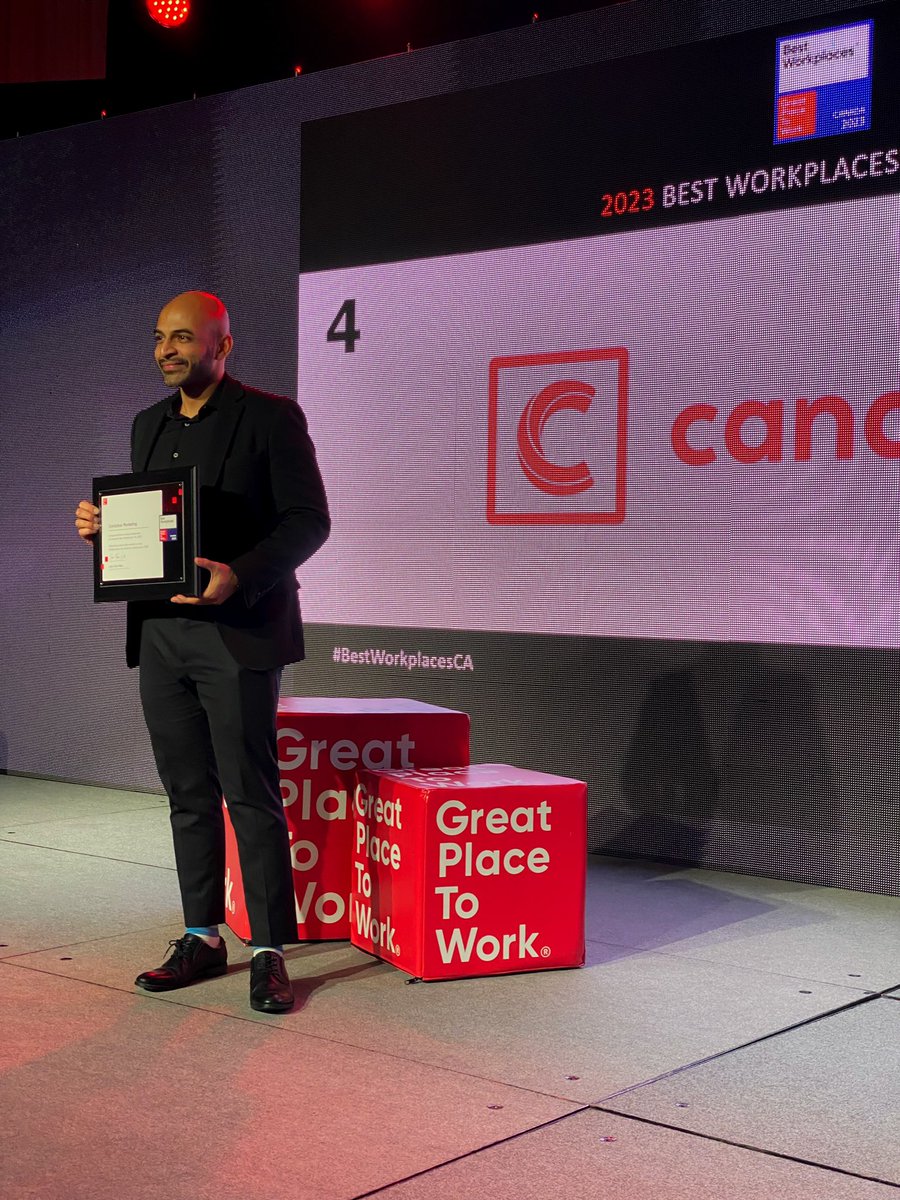 Candybox Marketing Ranks 4th in Canada!! 🥳🥳

Incredibly proud to work with such amazing superstars!

Thanks for the super fun ceremony <a href="/GPTW_Canada/">Great Place to Work Canada</a>! It’s GREAT to be back in person 🙌

#GreatWorkplacesCA #gptw #gptw2023 #greatplacetowork #greatplacetowork2023 #BestWorkplacesCA