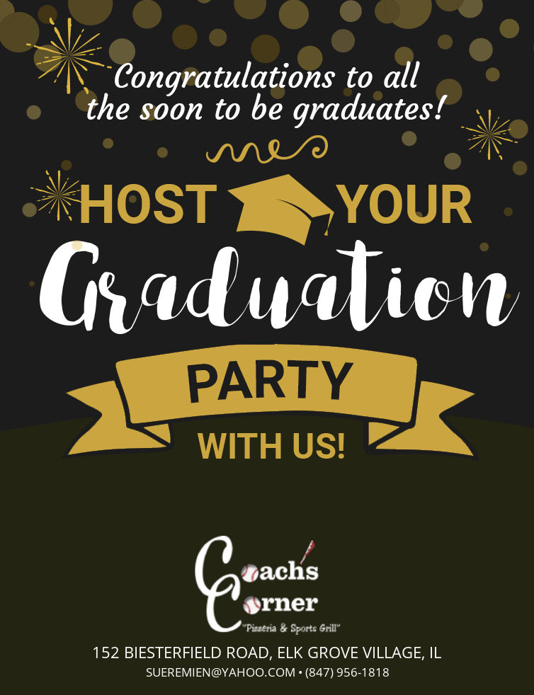 CoachsCorner97's tweet photo. Graduation season is coming up! Host your party with us!   https://t.co/xvC1itedW7 https://t.co/Y6uCCJ2y5G