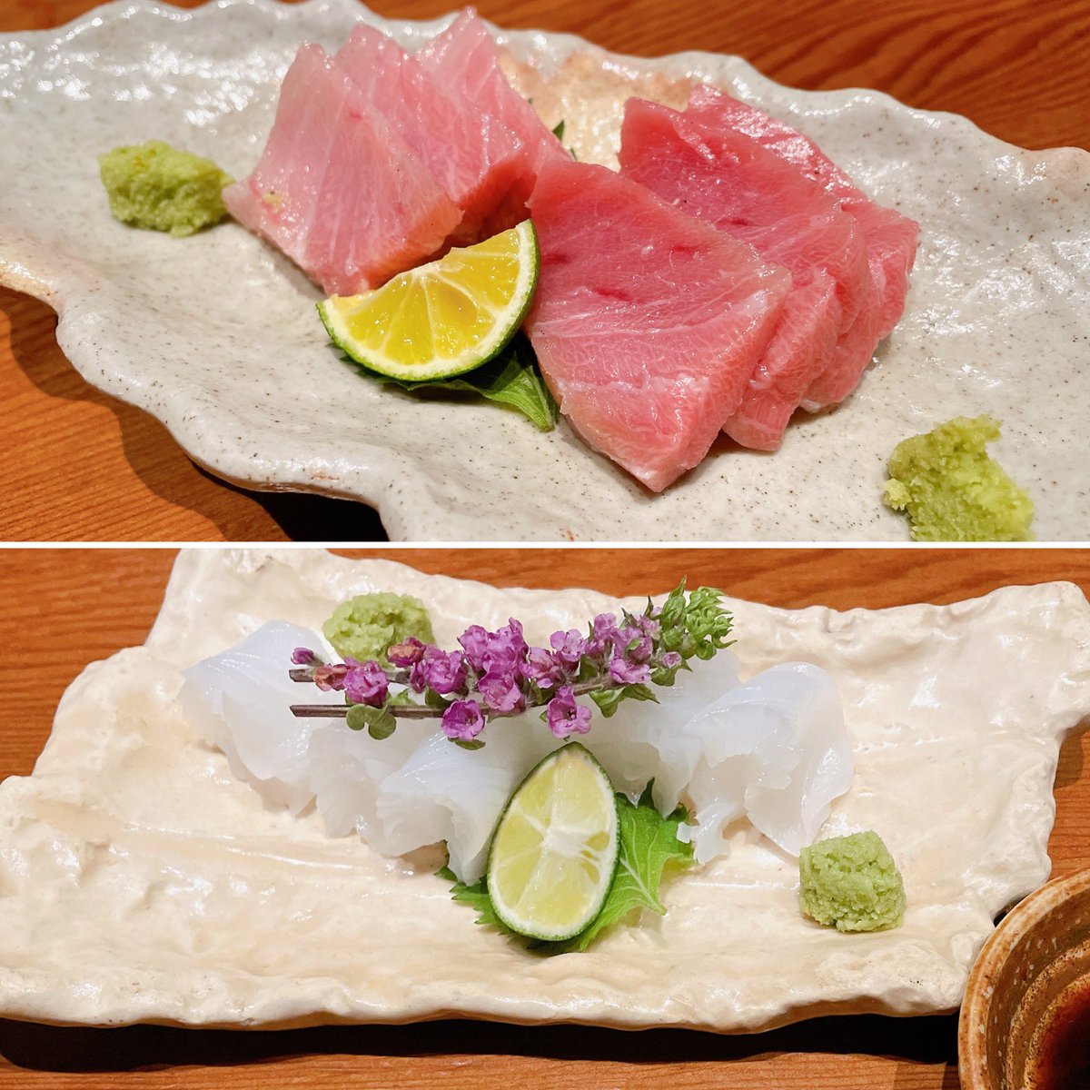 M1zumac's tweet photo. 昨日も
17時半〜
呑みながら寿司軽くで時間潰して
19時〜
割烹料理
全部美味すぎた
人生初のメニューに
お酒以外金額書いてなかた
酔いました

今度は来月初めての焼き鳥屋さんで
絶品焼きおにぎり
たのしみすぎる
まだまだ鹿児島の美味いもんみつけるぜ https://t.co/GNip7TMweg