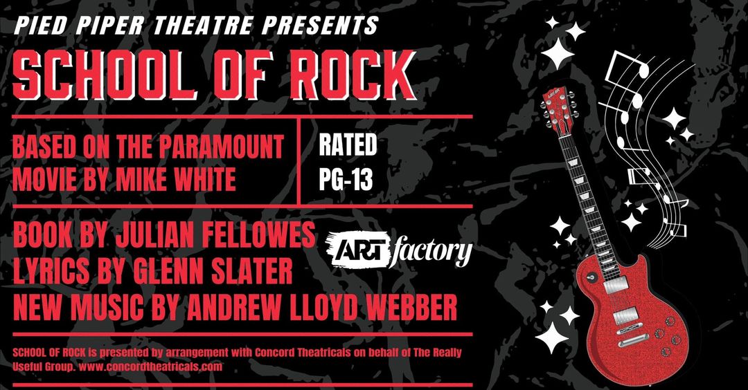nkiffer1's tweet image. Tony Award-winning musical School of Rock opens on May 12th! Get your tickets at:
virginiaartfactory.org/tickets/ or call The ARTfacotry at 703.330.2787
#PiedPiperTheatre #ARTfactory #SchoolOfRock #Theatre #YouthTheatre #MusicalTheatre #Musical #TonyAwards #BestMusical #AndrewLloydWebber