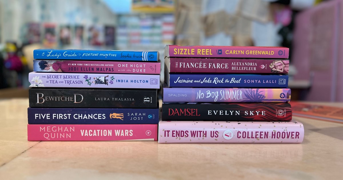 Another great week for new releases with something for everyone! 📚️

💙<a href="/SophieHIrwin/">Sophie Irwin</a>
💕<a href="/JodiEllenMalpas/">Jodi Ellen Malpas</a>
☕️@IndiaHolton
❤️<a href="/LauraThalassa/">Laura Thalassa</a>
☂️@SwissSarahUK
🧳<a href="/AuthorMegQuinn/">Meghan Quinn</a>
🎥<a href="/CarlynGreenwald/">Carlyn Greenwald</a>
💍@AMBellefleur
🚣@Sonya_Lalli
☀️@theames
❤️‍🔥#EvelynSkye
📚️@ColleenHoover