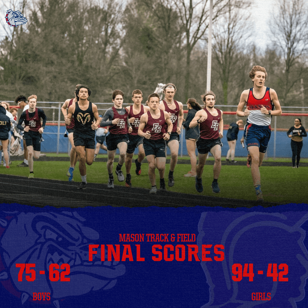 Track outruns Fowlerville in CAAC Red league action! Go Dawgs!