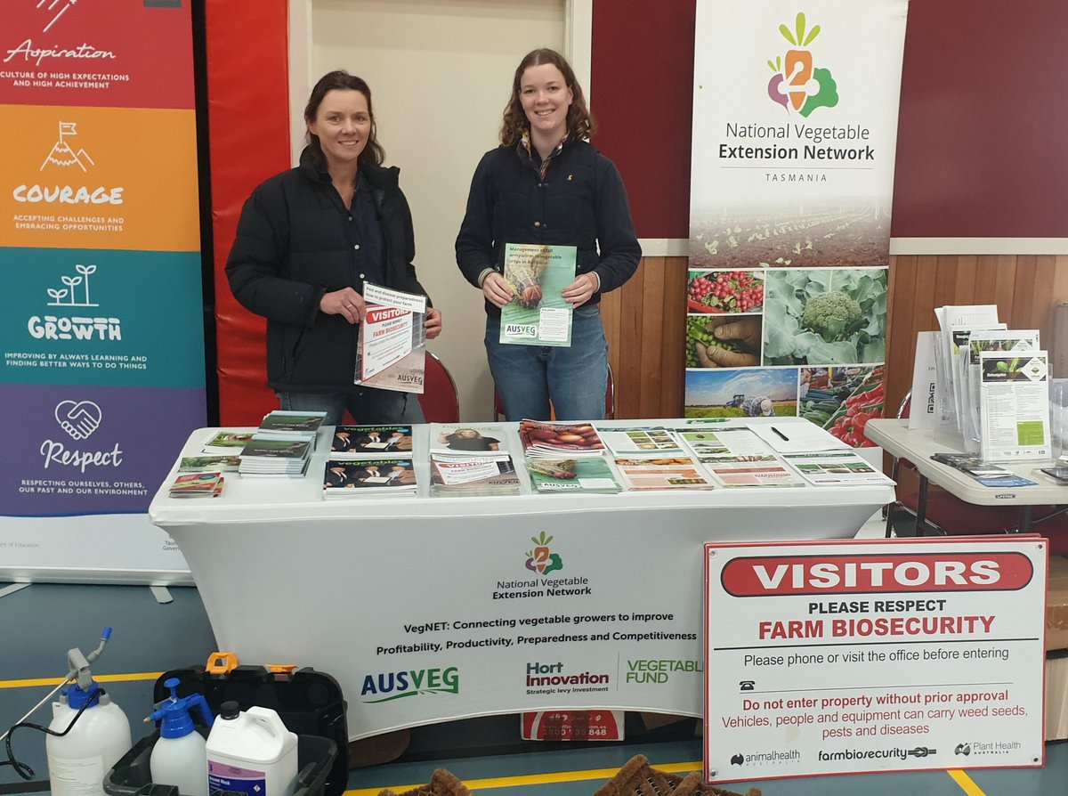 AUSVEG's Extension and Engagement team are excited to be at Tasmania's Ag Innovation Expo at Hagley Farm School. The event is co-hosted by TAPG and @TfgaComms, showcasing the latest innovations in Agriculture 🚜👩‍🌾🥾🧼