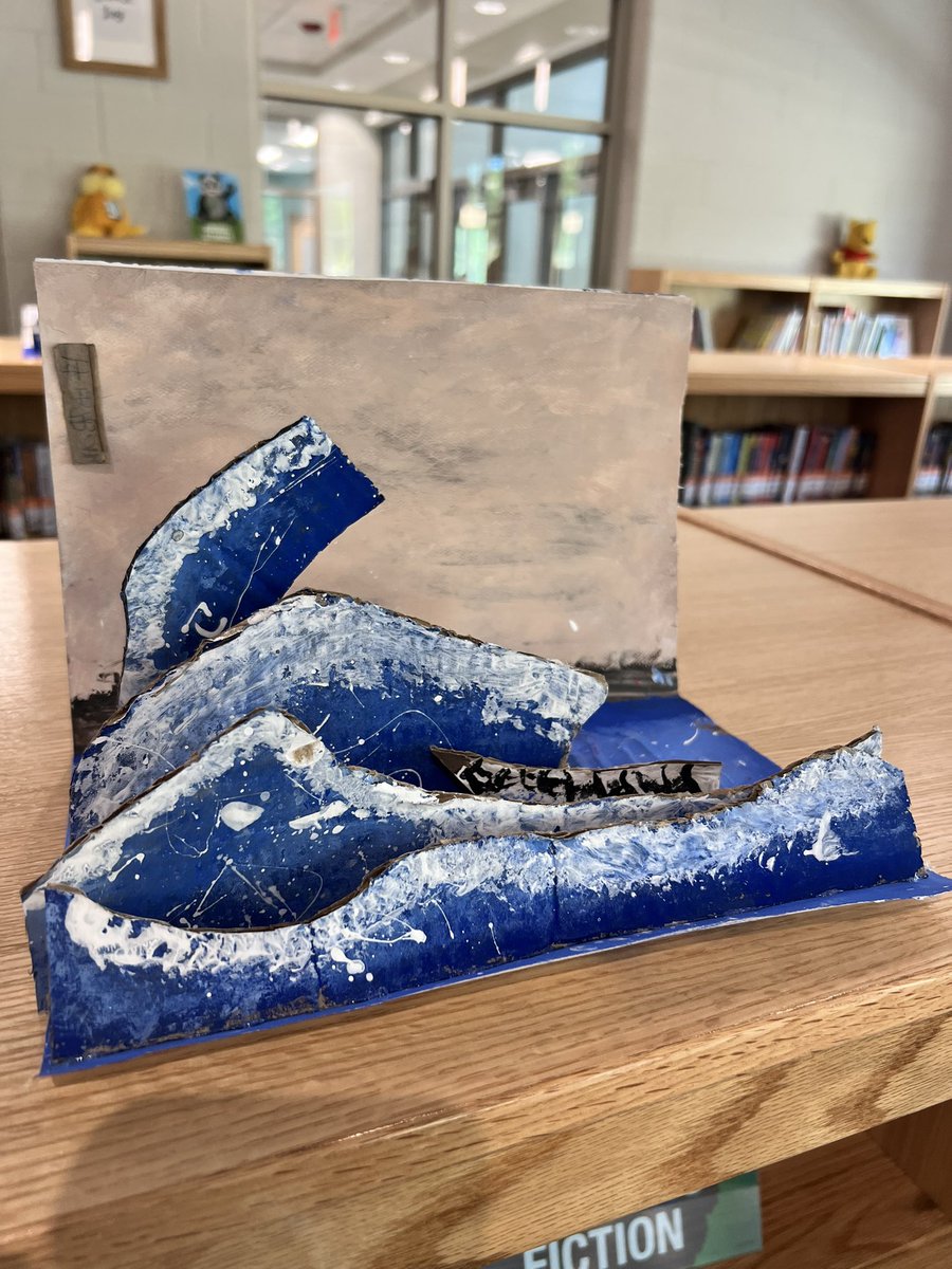 MrsLuizeMelo's tweet photo. What if famous paintings were 3D? My 4th graders were challenged and they delivered EVERYTHING! This required patience, creativity, technique &amp; teamwork! 
All pieces are displayed at the Media Center with the amazing @BookwormBuilder! https://t.co/xYC3JLt7Zg