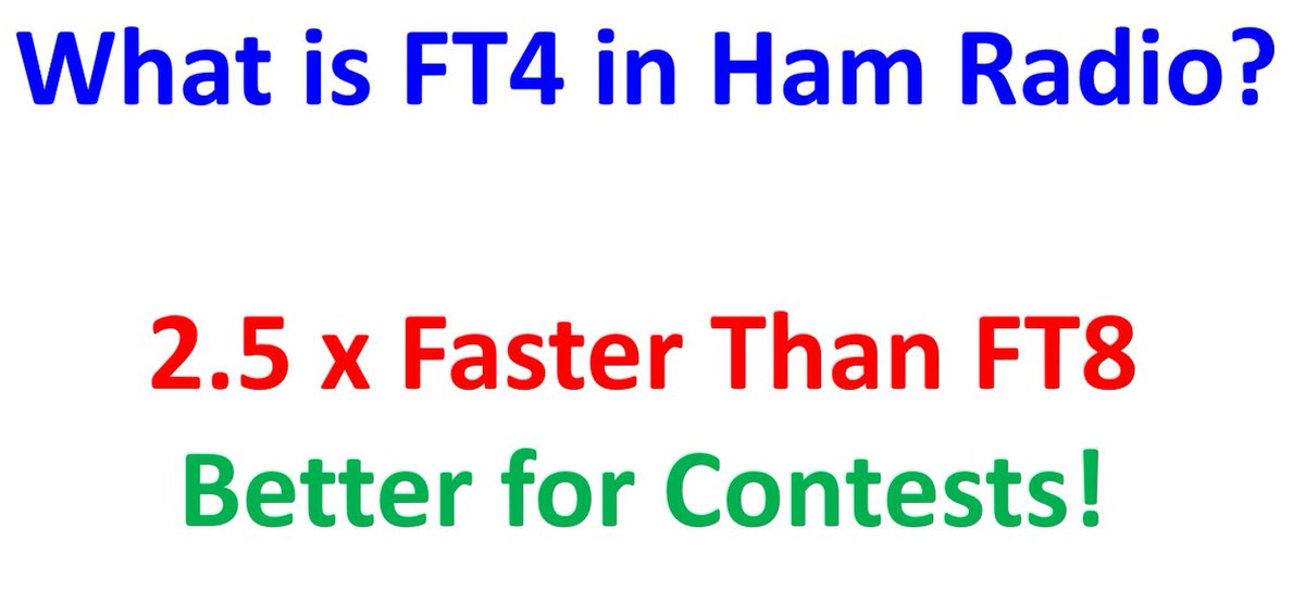 Johnsontechword's tweet photo. What is FT4 in Ham Radio?
https://t.co/K8ghWCFkrE
#hamradio #AmateurRadio #HamTwitter #HamRadioTwitter https://t.co/xPvUjanvBq
